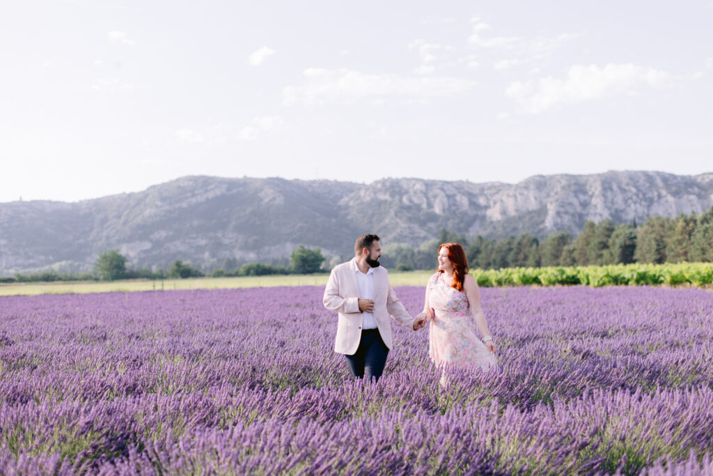 Provence Lavender Fields Photoshoot Couples Shoot