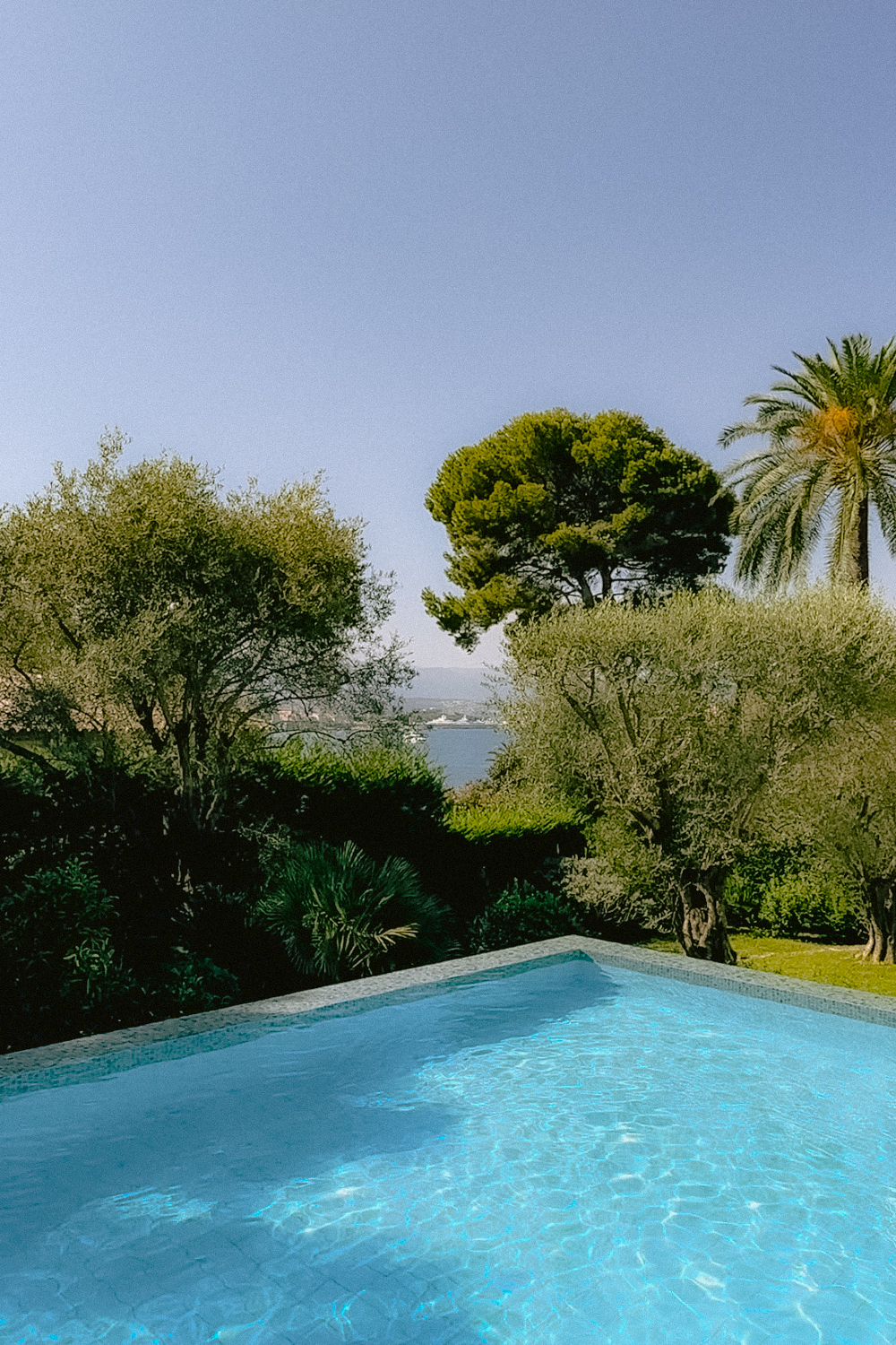 Pool and gardens at Villa Cosima Antibes