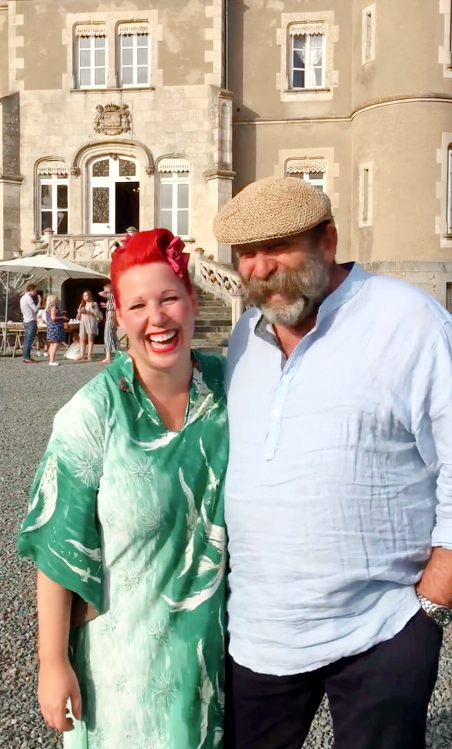 Dick and Angela Strawbridge at Chateau de la Motte Husson