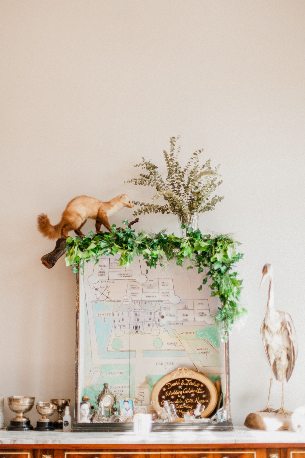 Wedding Decoration at Chateau de la Motte Husson