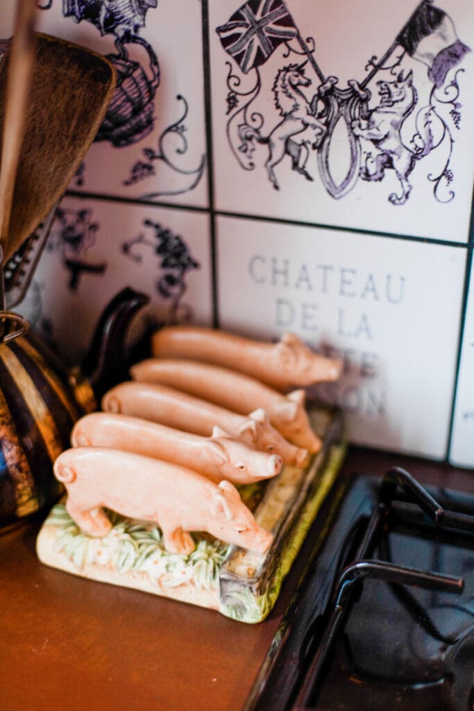 The kitchen at Chateau de la Motte Husson