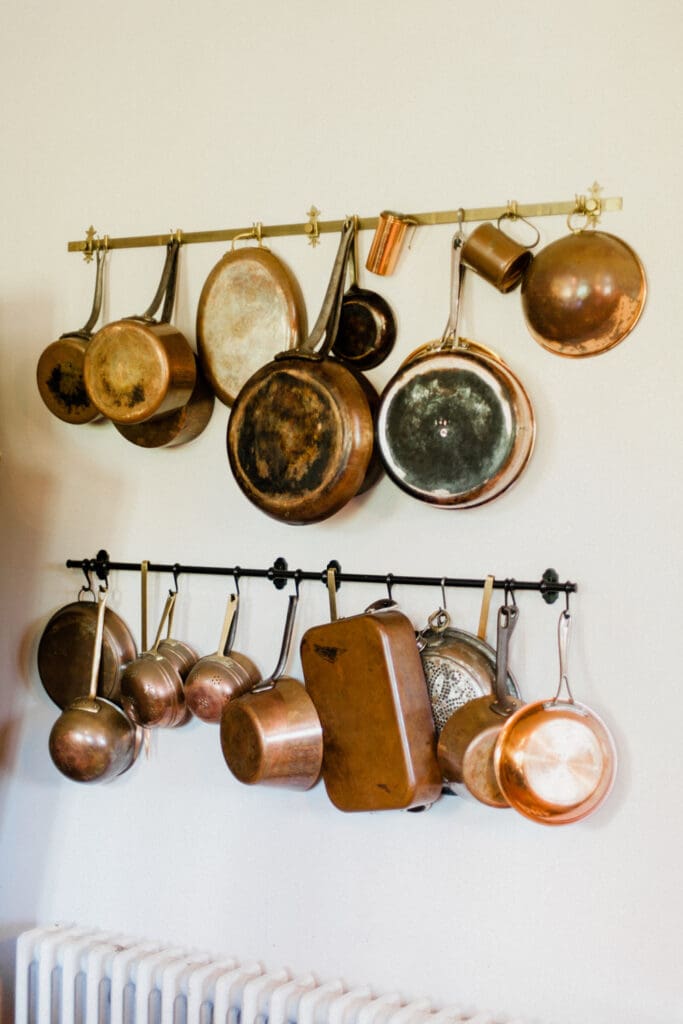 The kitchen at Chateau de la Motte Husson