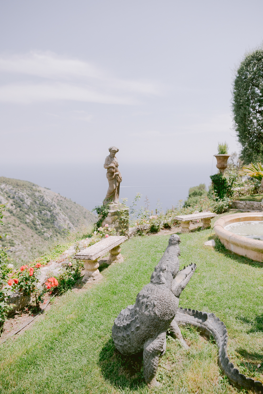 The Garden views at the Chateau de la Chevre d'Or Eze