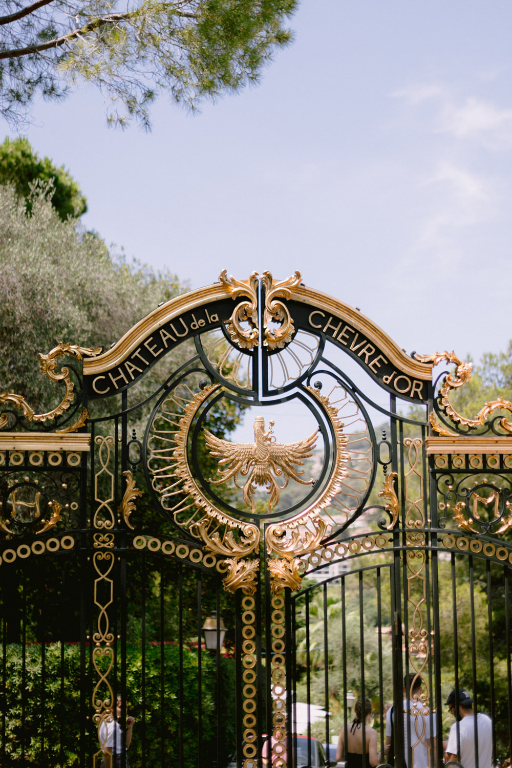 The entrance of the Chateau de la Chevre d'Or Eze